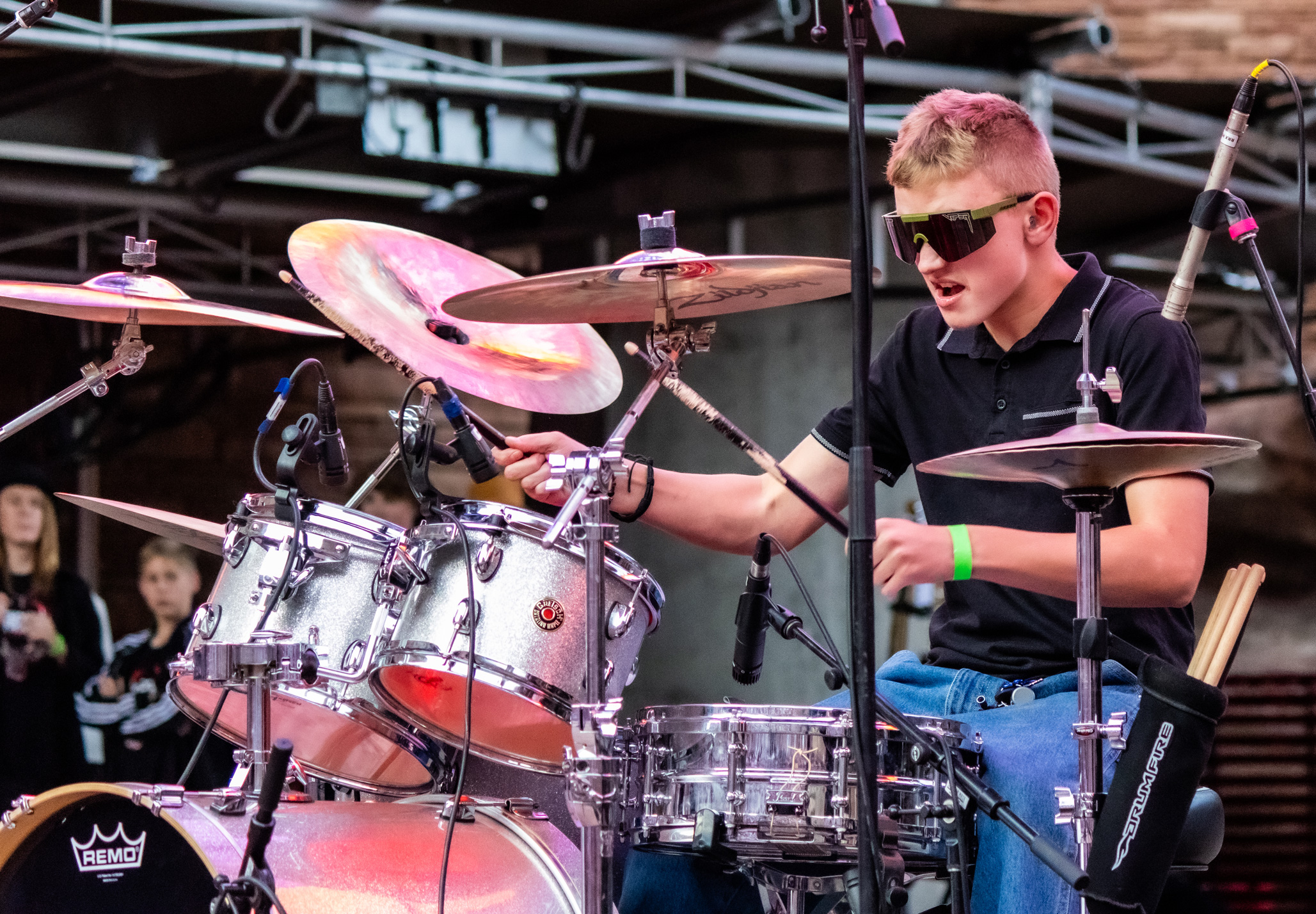 School of Rock Students Performing on Stage