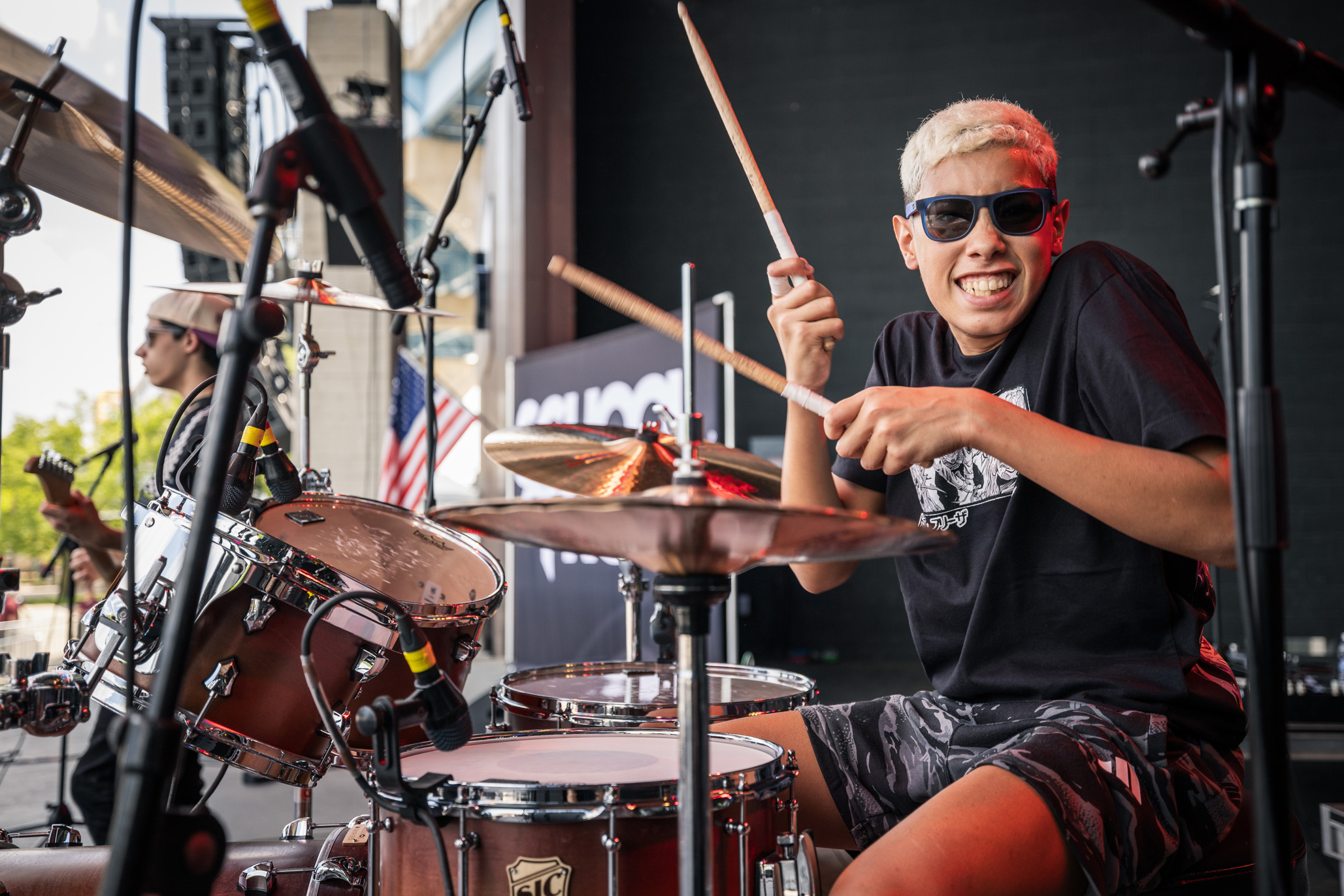 School of Rock Students Performing on Stage