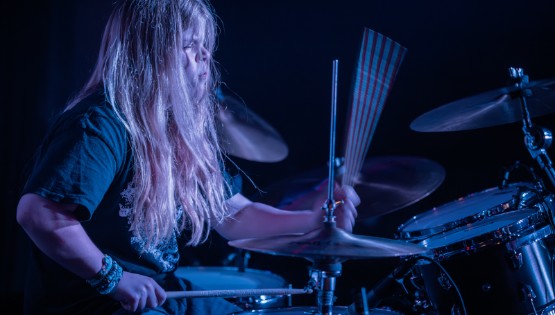 School of Rock Student Playing Live